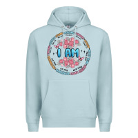 Blue Mist i am inspiration Premium Hoodie - MaliasSmallBusiness