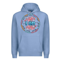 Colony Blue i am inspiration Premium Hoodie - MaliasSmallBusiness