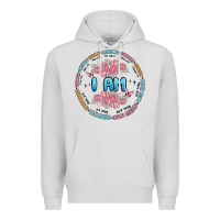 Dove Grey i am inspiration Premium Hoodie - MaliasSmallBusiness