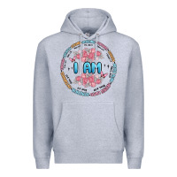 Heather Grey i am inspiration Premium Hoodie - MaliasSmallBusiness