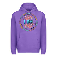 Purple i am inspiration Premium Hoodie - MaliasSmallBusiness