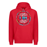 Red i am inspiration Premium Hoodie - MaliasSmallBusiness