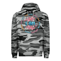 Slate Camo i am inspiration Premium Hoodie - MaliasSmallBusiness