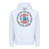 White i am inspiration Premium Hoodie - MaliasSmallBusiness