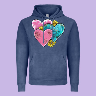 Hearts Vintage Hoodie Designed By Adodesignshop