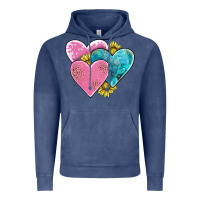 Vintage Denim hearts Vintage Hoodie - AdoDesignShop