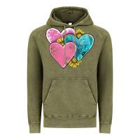 Vintage Olive hearts Vintage Hoodie - AdoDesignShop