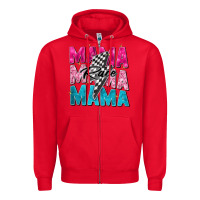 Red race mama Zipper Hoodie - Zillion Design Studio
