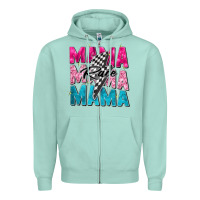 Seafoam race mama Zipper Hoodie - Zillion Design Studio