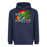 Navy not a hugger Heavyweight Hoodie - AdoDesignShop