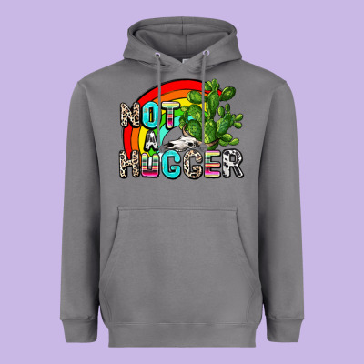 Not A Hugger Heavyweight Hoodie Designed By Adodesignshop