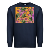 Navy dinosaur brontosaurus Premium Sweatshirt - Artiststas