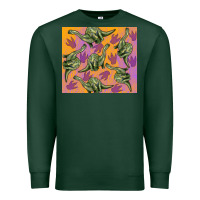 Sports Green dinosaur brontosaurus Premium Sweatshirt - Artiststas