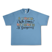 Pebble Blue a woman who knows her worth is dangerous Urban Heavy Tee - MaliasSmallBusiness