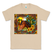 Mushroom western horse and sunflower Classic Tee - RanaPortraitStore