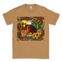 Toasted Coconut western horse and sunflower Classic Tee - RanaPortraitStore