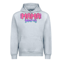 Heather Grey mama saurus Urban Hoodie - MaliasSmallBusiness