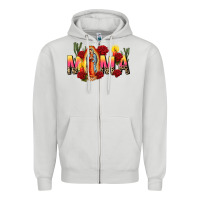Dove Grey our lady of guadalupe mama Zipper Hoodie - CTS Tumbler Store