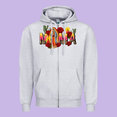 Our Lady Of Guadalupe Mama Zipper Hoodie Designed By Cts Tumbler Store
