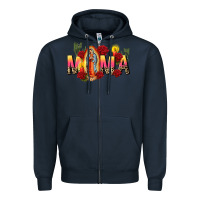 Navy our lady of guadalupe mama Zipper Hoodie - CTS Tumbler Store