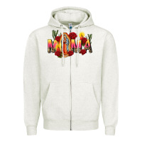 Oatmeal Heather our lady of guadalupe mama Zipper Hoodie - CTS Tumbler Store