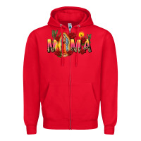 Red our lady of guadalupe mama Zipper Hoodie - CTS Tumbler Store
