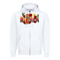 White our lady of guadalupe mama Zipper Hoodie - CTS Tumbler Store
