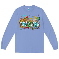 Colony Blue western teacher squad Long Sleeve Tee - texasbilliewilder