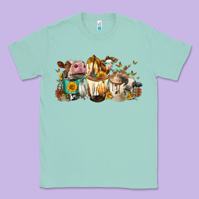 Cows And Coffee Classic Tee Designed By Fadigitalartstudio
