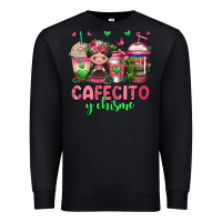 Black cafecito y chisme coffee cups Premium Sweatshirt - Jasminsmagicworld