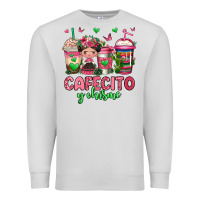 Dove Grey cafecito y chisme coffee cups Premium Sweatshirt - Jasminsmagicworld