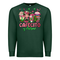 Sports Green cafecito y chisme coffee cups Premium Sweatshirt - Jasminsmagicworld