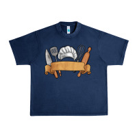 Navy customized chef tools Urban Heavy Tee - MaliasSmallBusiness