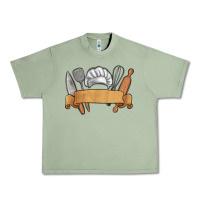 Oil Green customized chef tools Urban Heavy Tee - MaliasSmallBusiness