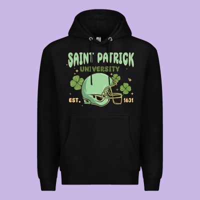 Saint Patrick University Premium Hoodie Designed By Maliassmallbusiness