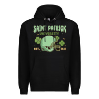 Black saint patrick university Premium Hoodie - MaliasSmallBusiness
