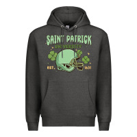 Charcoal Heather saint patrick university Premium Hoodie - MaliasSmallBusiness