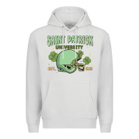 Dove Grey saint patrick university Premium Hoodie - MaliasSmallBusiness