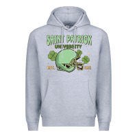 Heather Grey saint patrick university Premium Hoodie - MaliasSmallBusiness