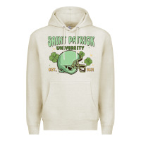 Oatmeal Heather saint patrick university Premium Hoodie - MaliasSmallBusiness