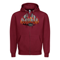 Burgundy race mini Zipper Hoodie - Zillion Design Studio