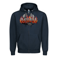 Navy race mini Zipper Hoodie - Zillion Design Studio