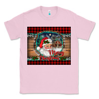 Bubblegum Pink merry christmas santa and farm Classic Tee - RanaPortraitStore