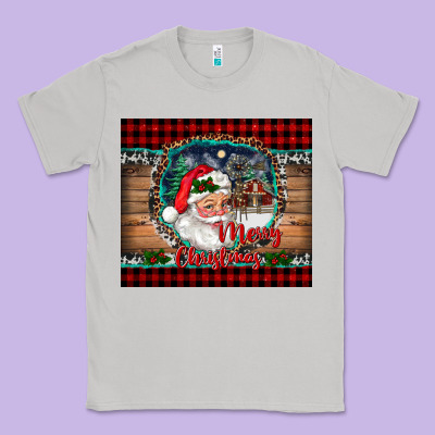 Merry Christmas Santa And Farm Classic Tee Designed By Ranaportraitstore