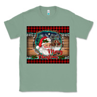 Sage merry christmas santa and farm Classic Tee - RanaPortraitStore