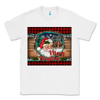 White merry christmas santa and farm Classic Tee - RanaPortraitStore