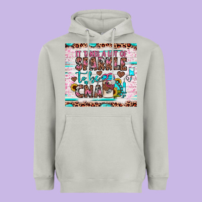 It Takes A Lot Of Sparkle To Be A Cna Heavyweight Hoodie Designed By Jahusdesignshop