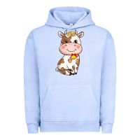 Pigment Grape Ice cartoon cow Urban Hoodie - NancyCooperArtShop