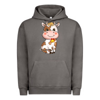 Cartoon Cow Urban Hoodie | Teevron