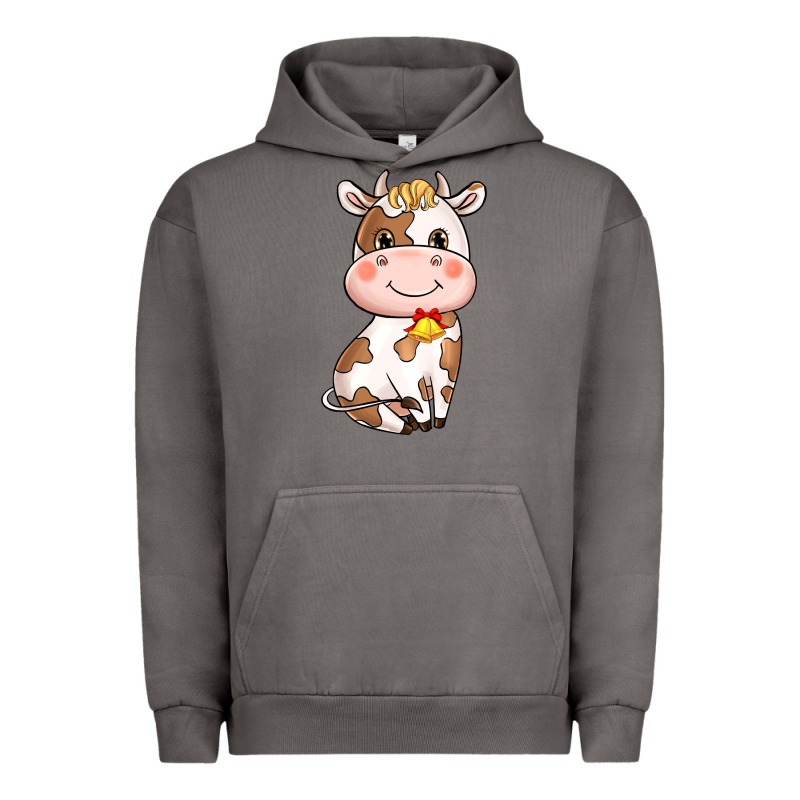 Cartoon Cow Urban Hoodie by NancyCooperArtShop | Teevron
